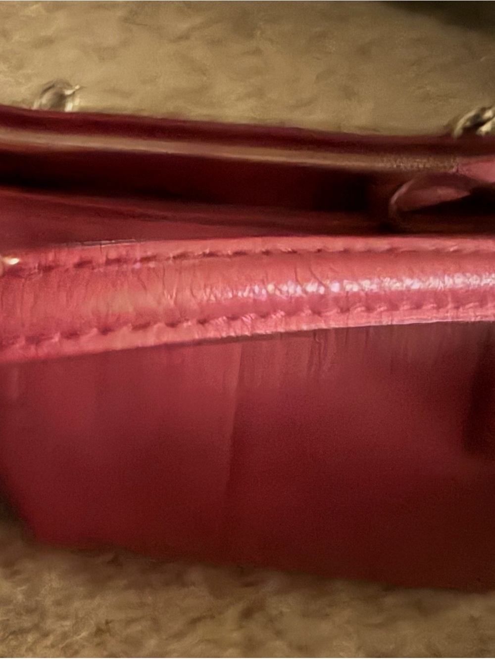 Dark pink Women's Leather purse